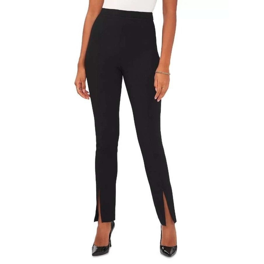 1.STATE Pants Womens Sz 14 Black Split‎ Hem Side Zip Career Office